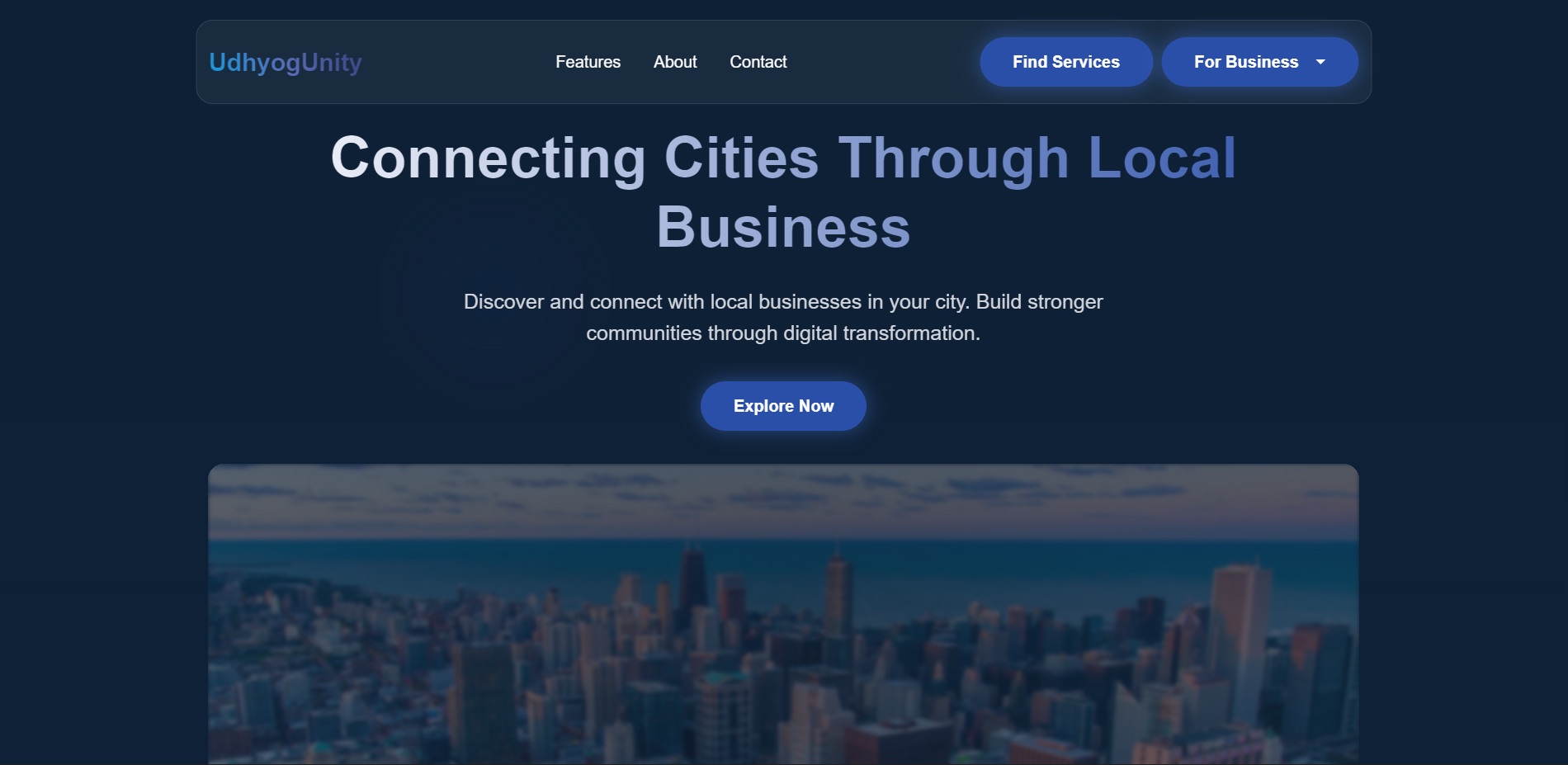 UdhyogUnity — Local Business Platform